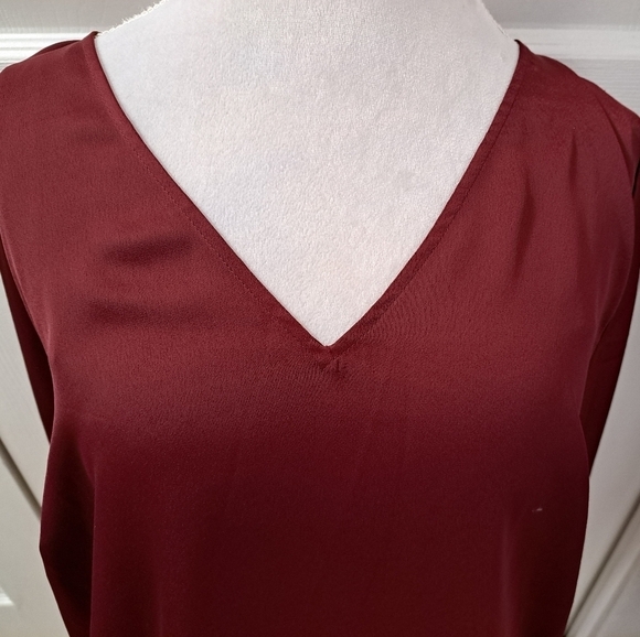 NWT Eloquii Plus Size Maroon Blouse   Size 20 - Picture 2 of 12